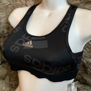 Adidas Aeroready Unlined Wireless Sports Bra Black/Gray 14